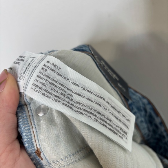 Abercrombie & Fitch The Loose Short Curve Love High Rise Women’s 34 Blue Jean - Picture 9 of 10